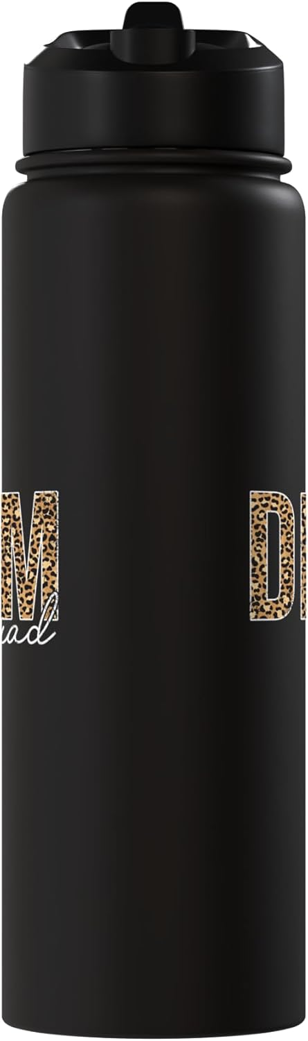 Botella de agua acero inoxidable aislada Vintage Derm Squad