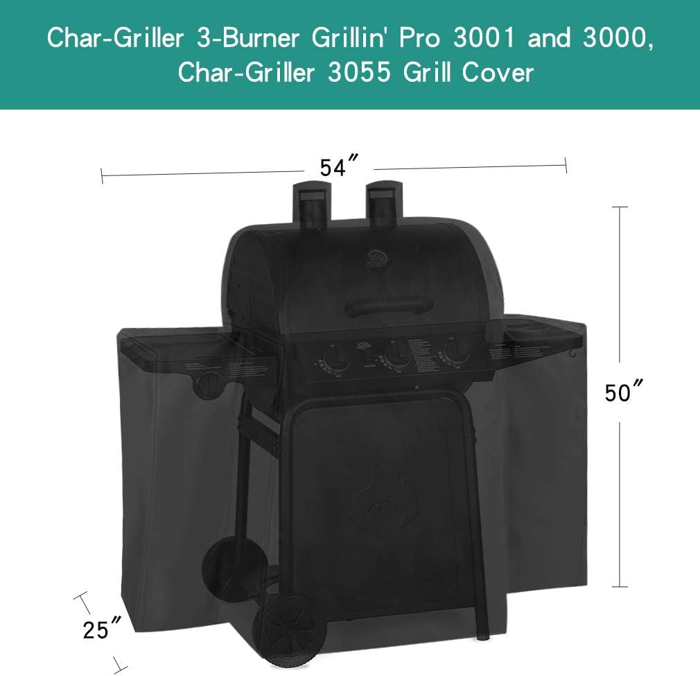 Cubierta parrilla 52pulg Char-Griller 3055 600D UV