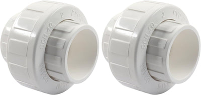 2 Unids Acoplamiento PVC Schedule 40 con Junta EPDM Blanco