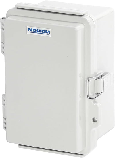 Caja conexión exterior IP67 impermeable cubierta gris bisagras