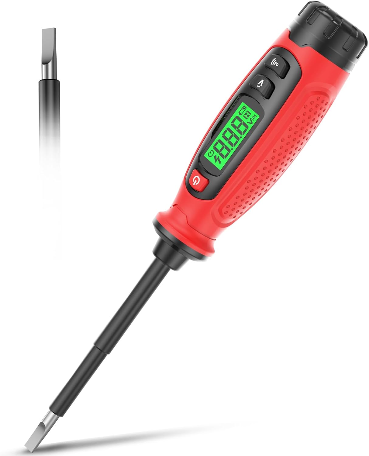 Destornillador probador voltaje 2en1 con LCD y detector
