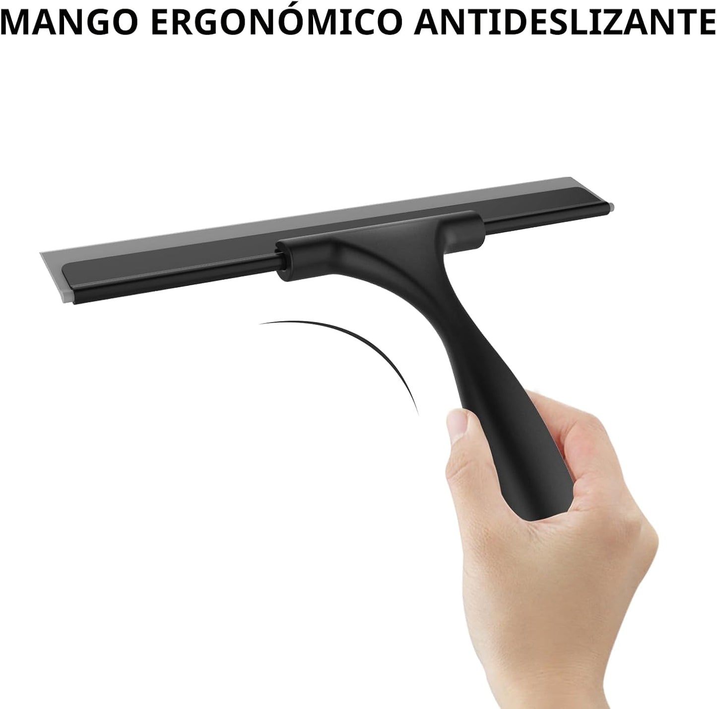 Escobilla acero inox para puerta vidrio ducha y baño