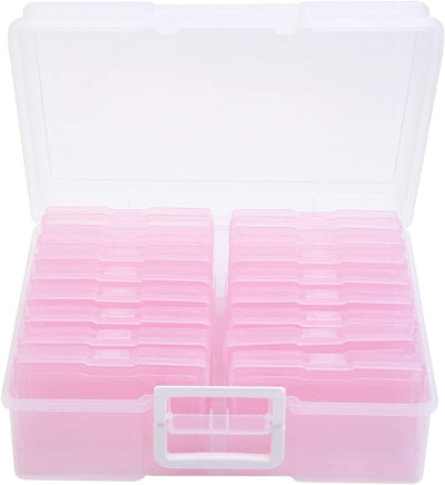 Estuche fotos 4x6pulg con 16 organizadores cajas grandes