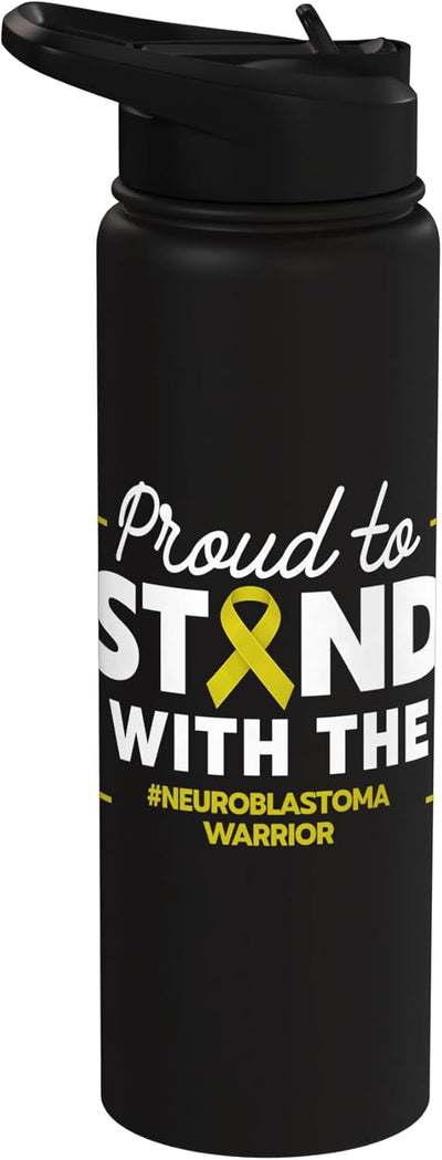 Bottella de agua aislada de acero inoxidable para apoyo al neuroblastoma