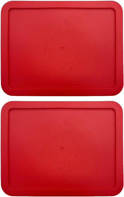 Tapas contenedores alimentos comp Pyrex 7211 rojo set 2