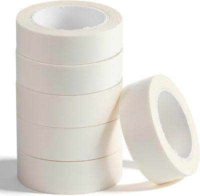 6 Rollos Cinta Blanca Adhesiva Decorativa Sin Residuos