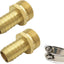 2 Pzas Conector Manguera Jardín 1/2pulg Acero Inox