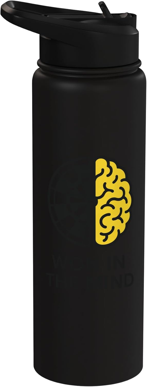Botella de agua aislada de acero inoxidable Won In The Mind