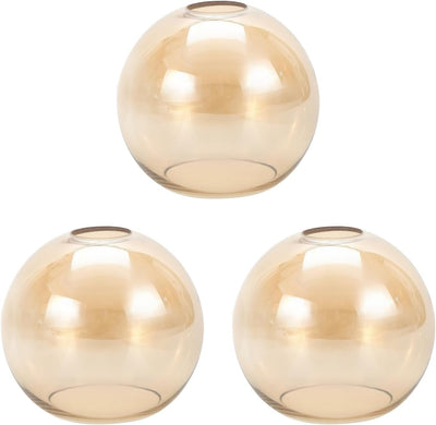 3 Pzas Cubiertas Vidrio Globo 1.65pulg 5.9pulg