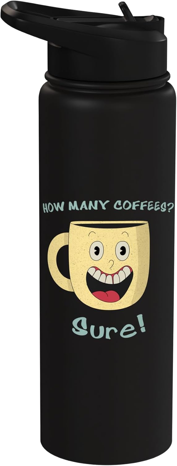 Taza de café térmica acero inox con popote