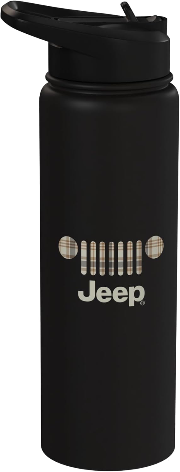 Botella de agua aislada de acero inoxidable Jeep 85 aniversario