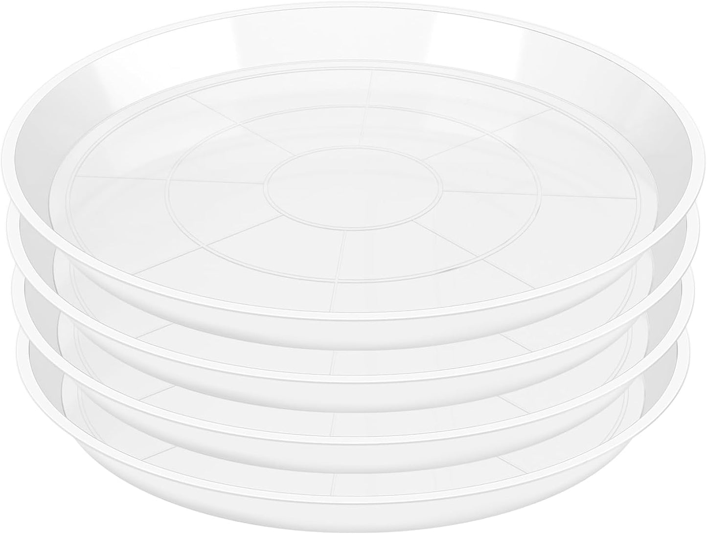 4 Platillos Plástico Extra Grande para Macetas