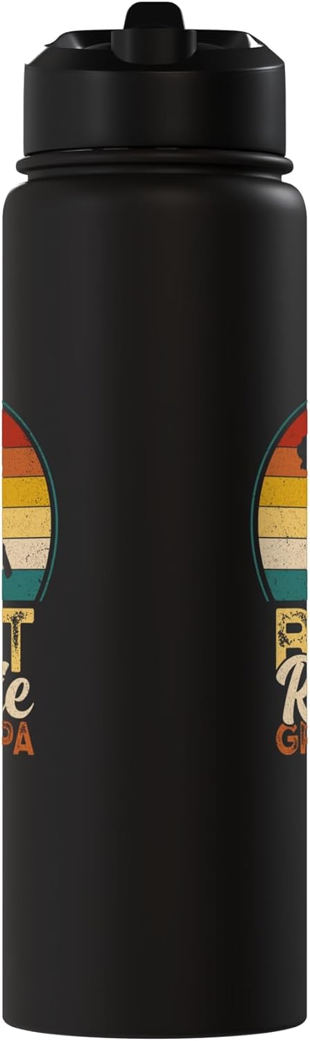 Botella de agua acero inoxidable aislada para perro Rottweiler