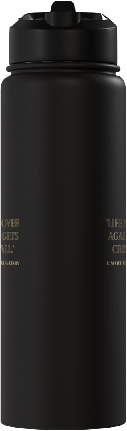 Botella de agua acero inoxidable Gatsby Love Fan 1920s