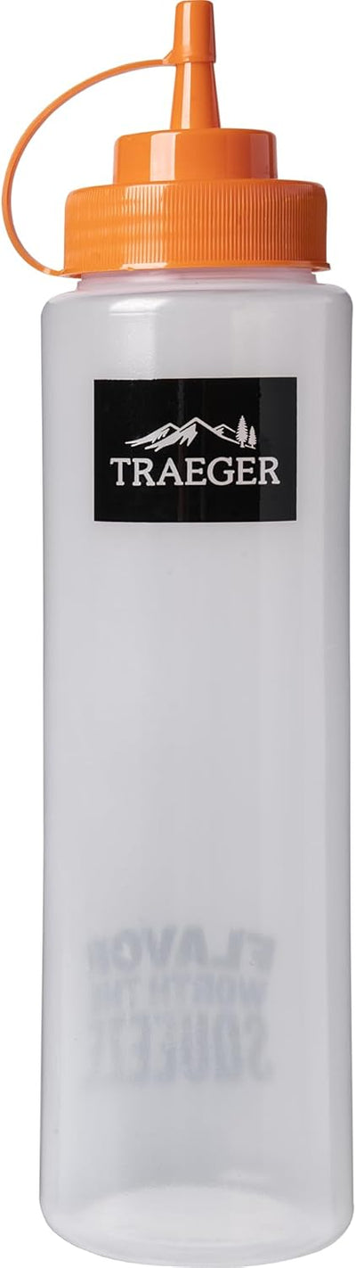Botella de agarre para parrilla Traeger Grills transparente para aceite agua y salsa