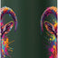 Botella de agua acero inoxidable con arte de cabra colorida