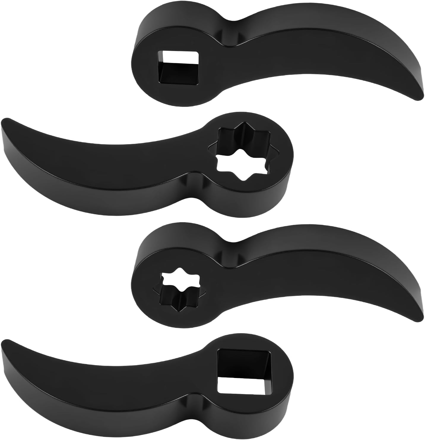 Set 4 adaptadores llaves cuerno toro ajustables 1/2 y 3/8 pulg