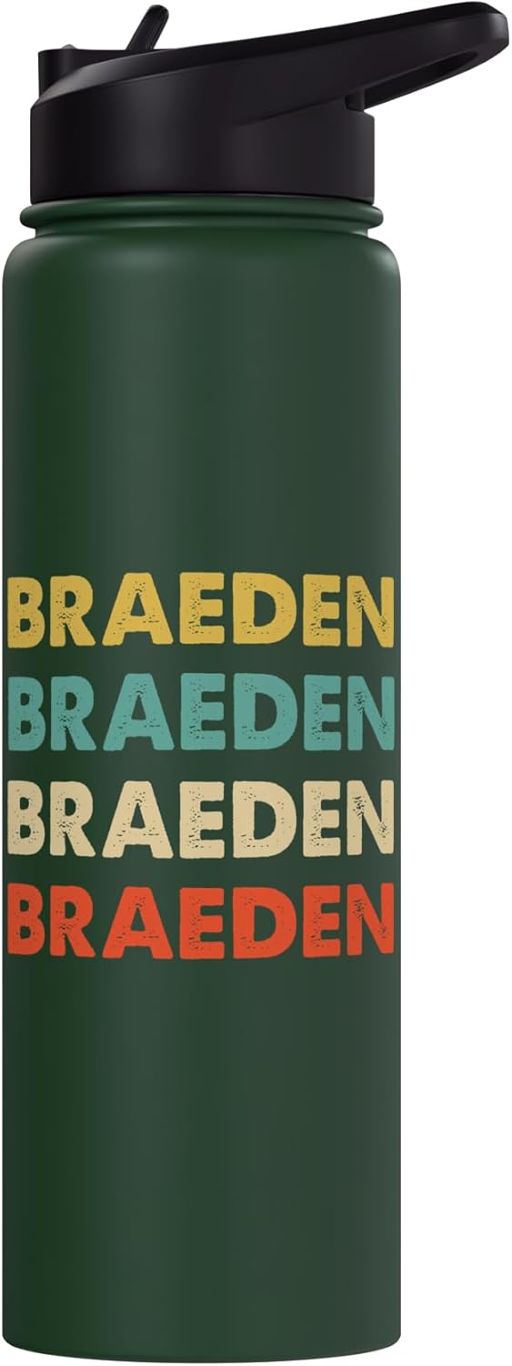 Botella agua acero inox aislada Braeden