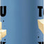 Botella agua acero inox aislada para amantes del tofu