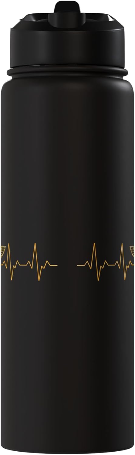 Botella de agua aislada de acero inoxidable Maat Heartbeat