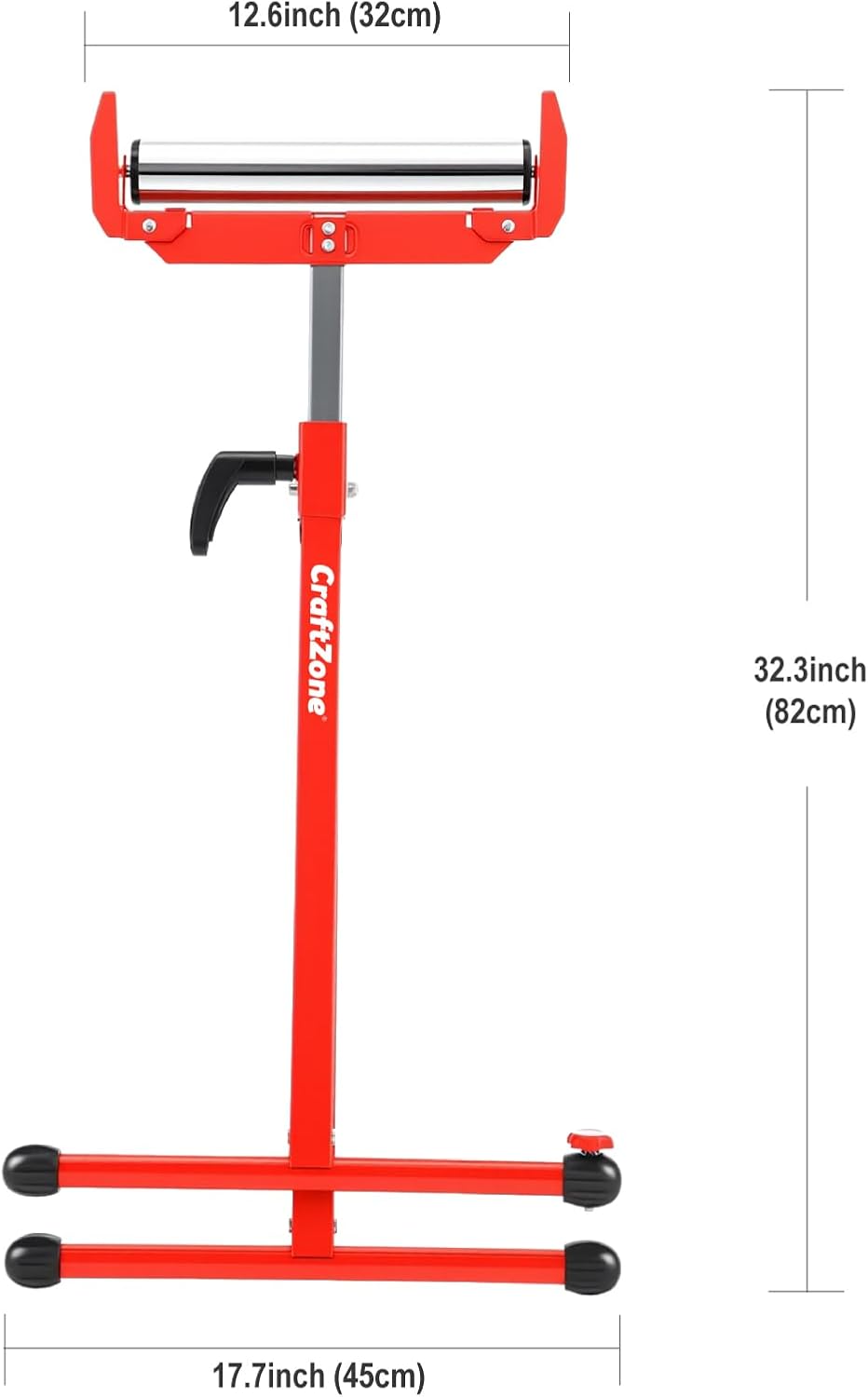 2 Soportes Rodillos Plegables 27-43pulg Acero 500lb