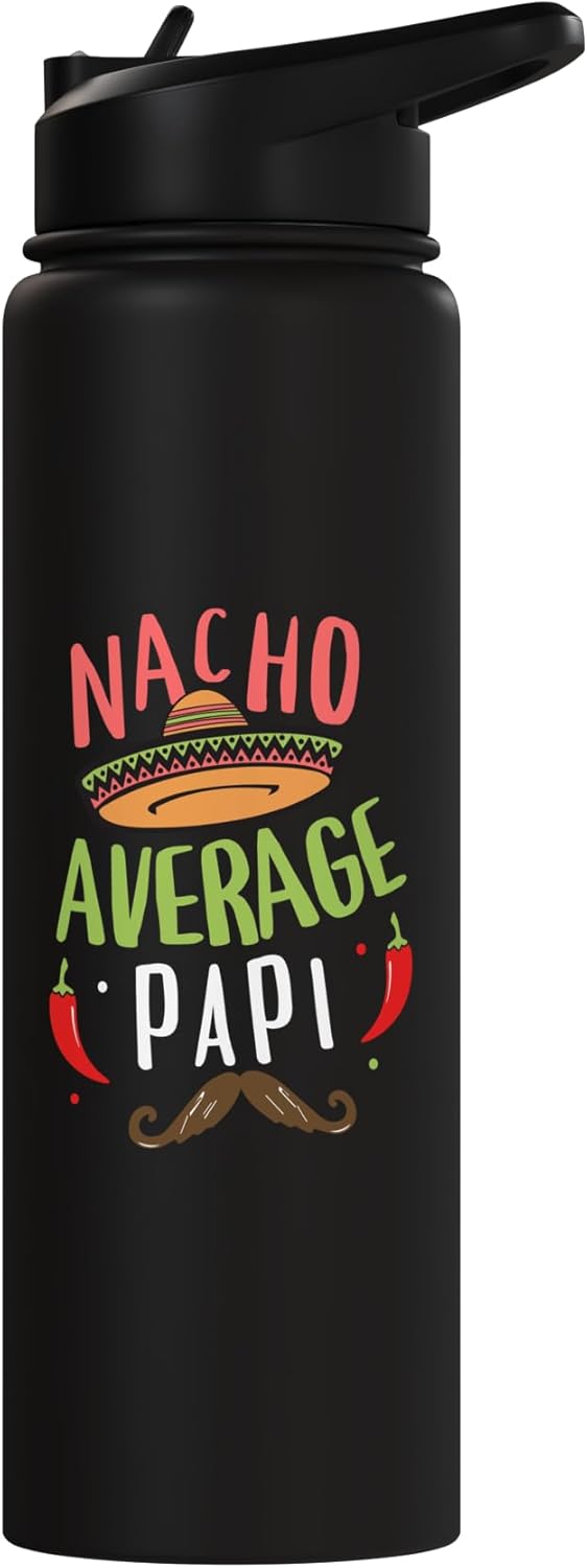 Botella de agua acero inoxidable Cinco de Mayo sin BPA