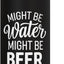 Botella de agua acero inoxidable para amantes del cerveza