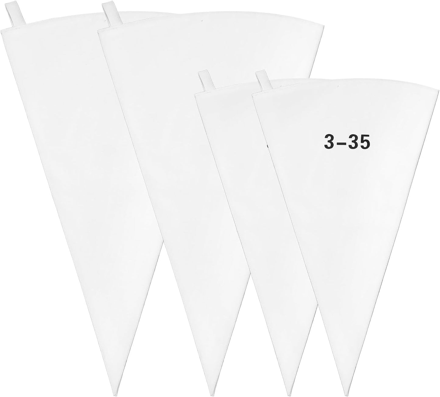 4 Pzas Bolsas Pastelería Reutilizables 16pulg Colgantes