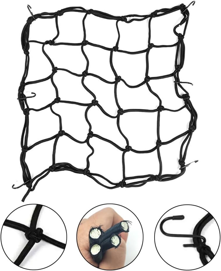 2 redes Scrog 2x2ft elástica con ganchos y cinta bucle