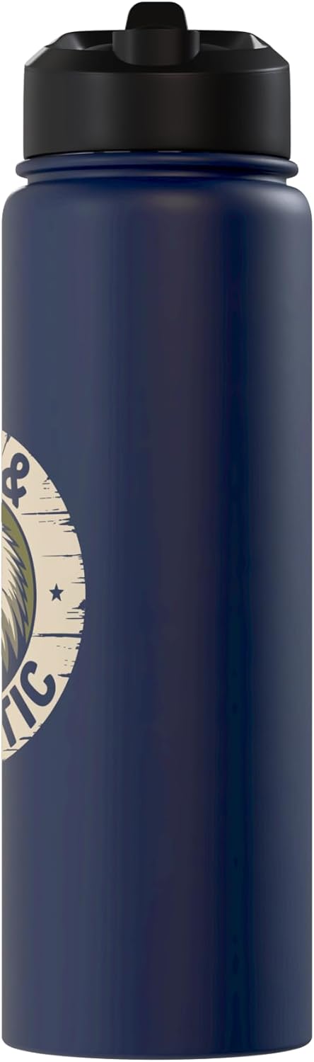 Botella de agua aislada de acero inoxidable para hombres calvos