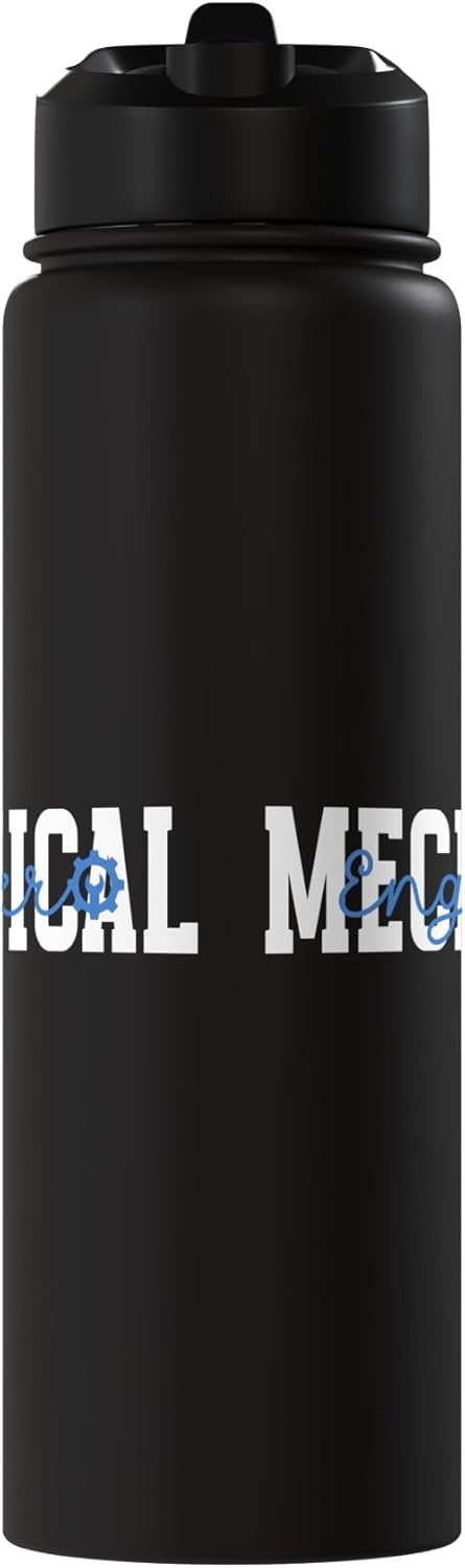 Botella agua acero inox aislada ingeniería mecánica