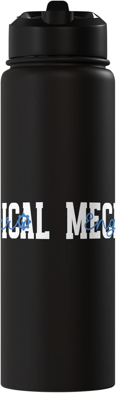 Botella agua acero inox aislada ingeniería mecánica