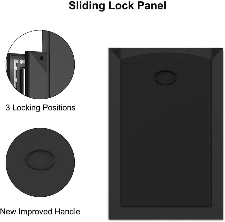 Puerta aluminio XL para perros 220lb 2 paneles bloqueo