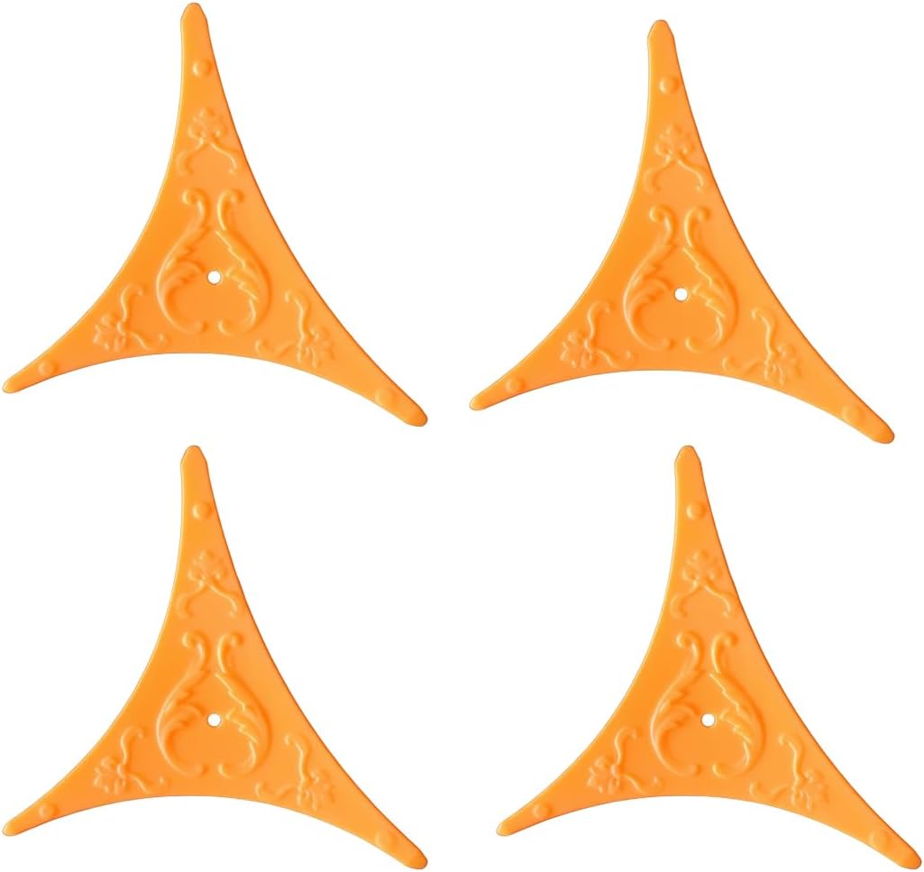 Esquinas polvo escalera荧光naranja paquete 4
