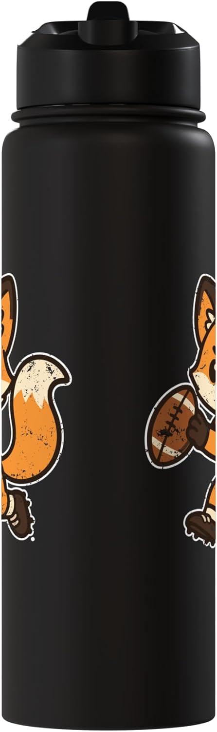 Bottella de agua acero inoxidable aislada Fox Run Rugby
