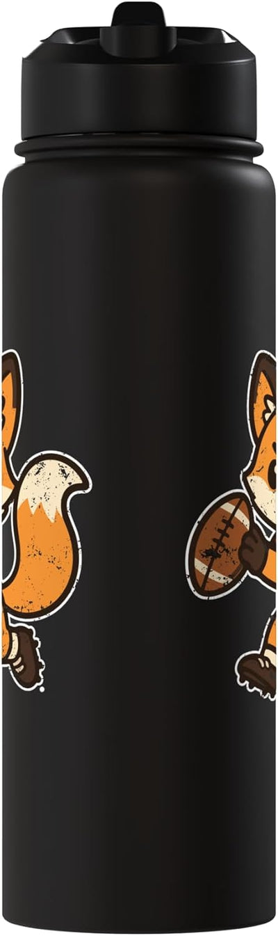 Bottella de agua acero inoxidable aislada Fox Run Rugby