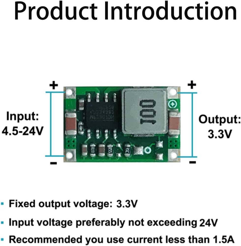 Pack 10 módulos convertidor 5V a 3.3V regulador DC-DC para Arduino