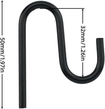 10 Pzas Ganchos Acero Inox para Jardinería Universal
