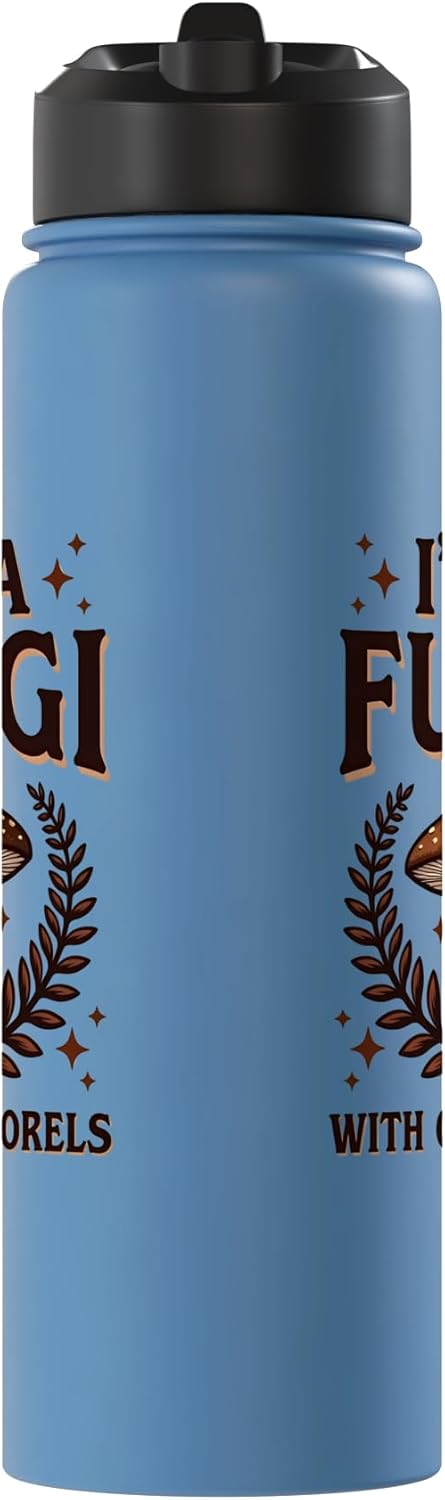 Botella de agua aislada acero inoxidable para recolección de hongos