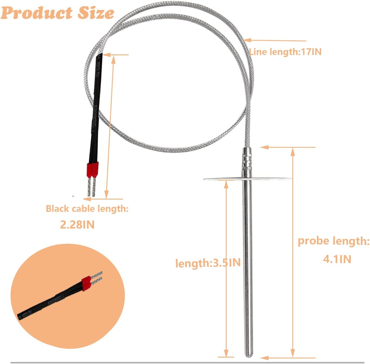 Sonda temperatura RTD para parrillas Pit Boss Serie 700 y 820