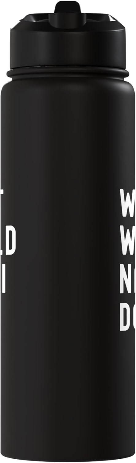 Bottella de agua acero inoxidable aislada sin BPA