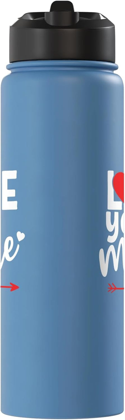 Vaso térmico acero inox con mensaje I Love You