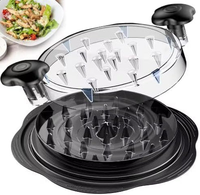 Herramienta trituradora de carne plástica para pollo, cerdo y res con agarre ergonómico