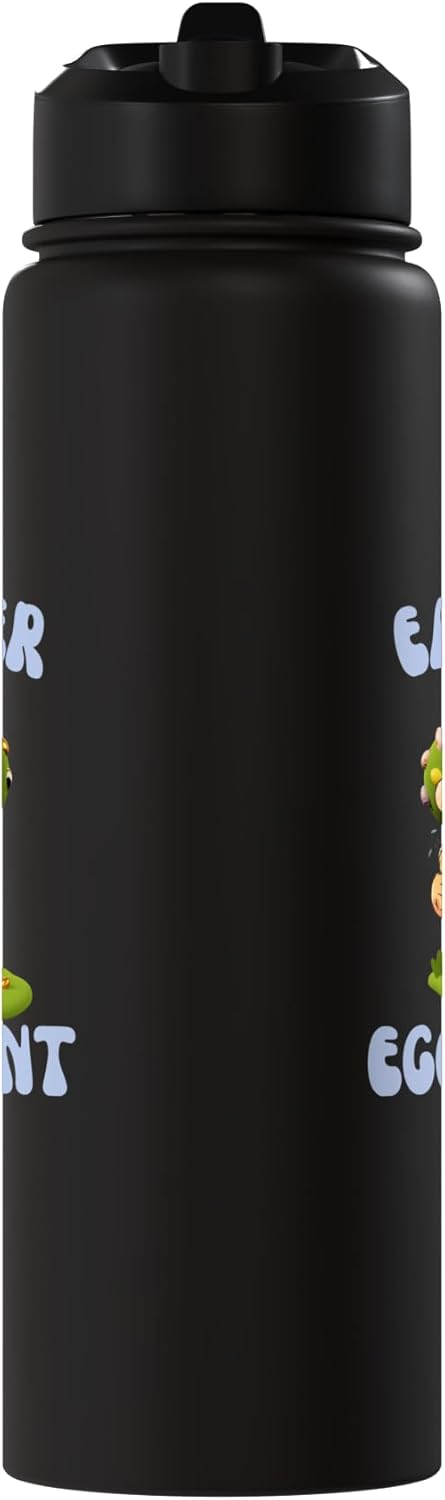 Botella de agua acero inoxidable diseño Pascua para niños