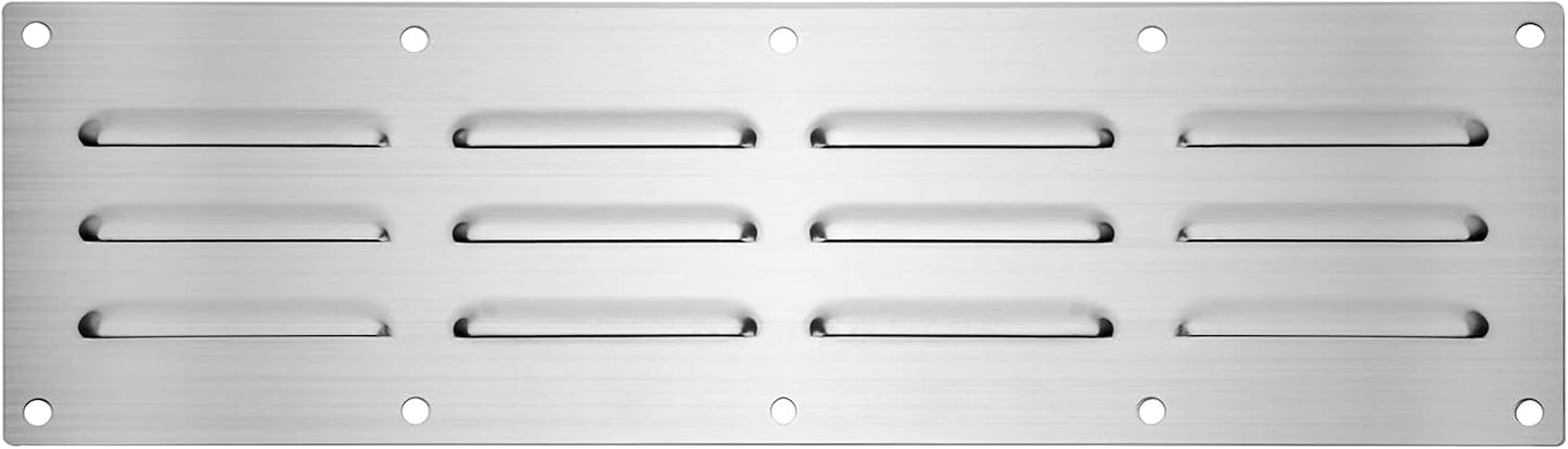 Panel ventilación acero inox para accesorio parrilla 15x4-1/2