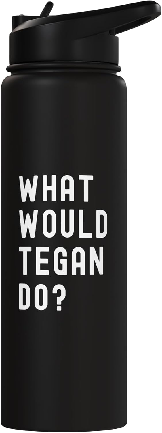 Bottella de agua acero inoxidable aislada What Would Tegan Do