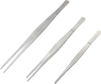 Set 3 Pinzas Acero Inox 304 Antiderrap 8-12pulg