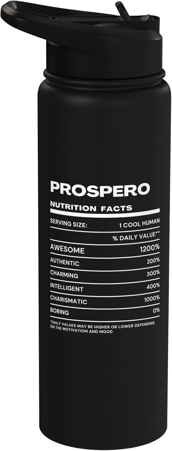 Botella de agua acero inoxidable aislada Prospero Nutrition