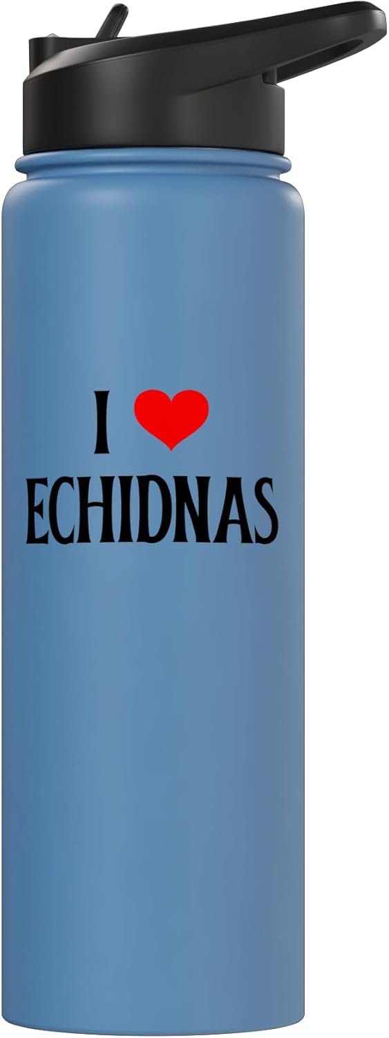 Botella agua acero inox aislada amante echidnas