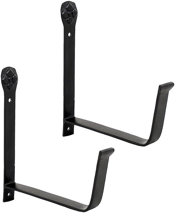 Soporte pared macetero 6pulg color negro